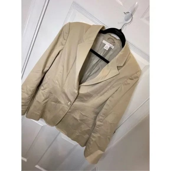 Marshall Fields women’s suit jacket tan size 10 - Picture 4 of 5